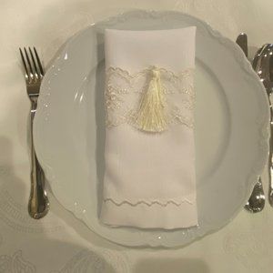 Lace Napkin Ring with tassel